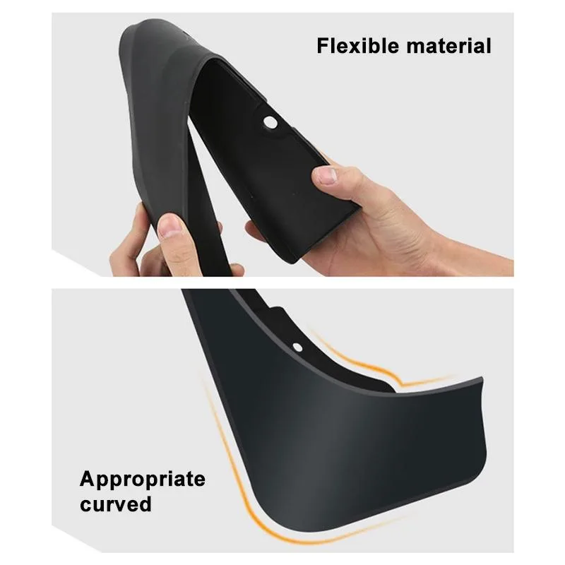 For Volkswagen Touareg 2011-2018 4pcs/Set Car Auto Soft Plastic Splash Flaps Fender Guard