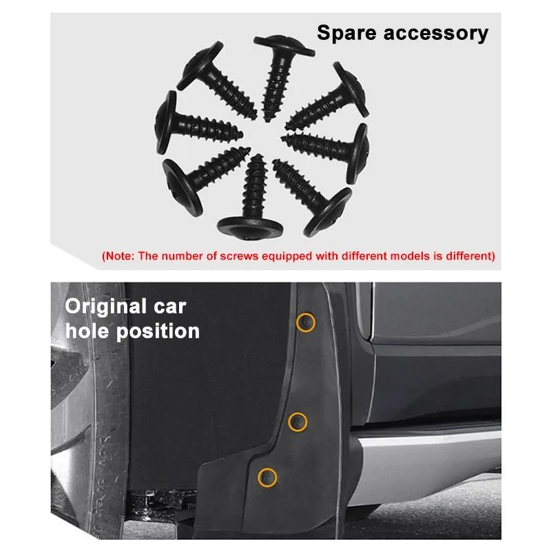 For Volkswagen Touareg 2011-2018 4pcs/Set Car Auto Soft Plastic Splash Flaps Fender Guard