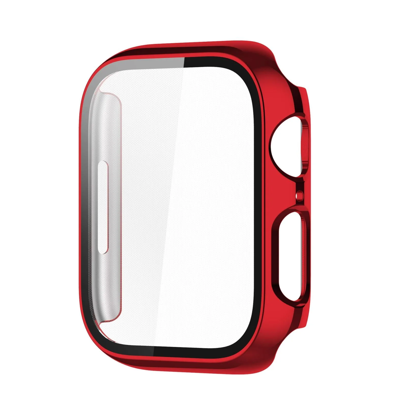 Electroplating Shockproof PC Protective Case with Tempered Glass Film For Apple Watch Series 9 / 8 / 7 45mm