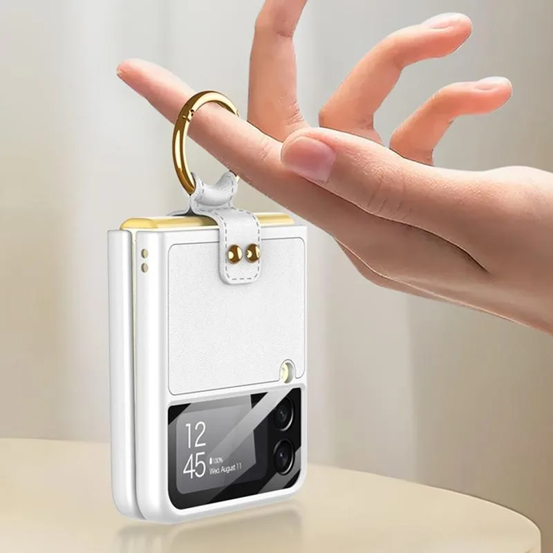 GKK Ultra-thin PC + PU Phone Case with Ring & Strap