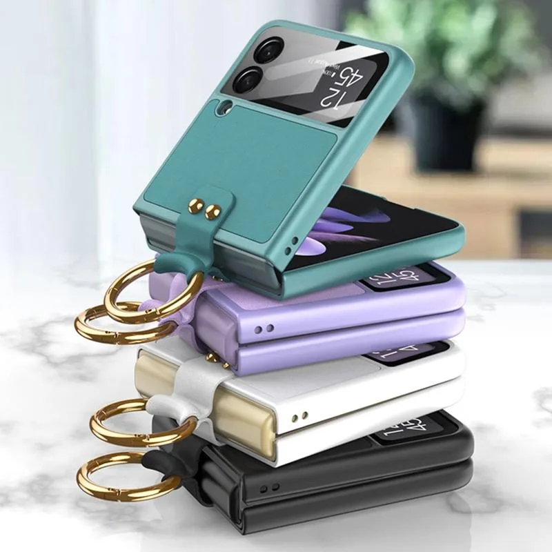 GKK Ultra-thin PC + PU Phone Case with Ring & Strap