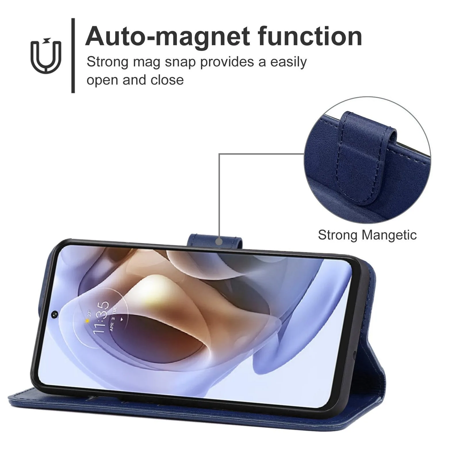 Leather Phone Case For Motorola Moto G31 / G41