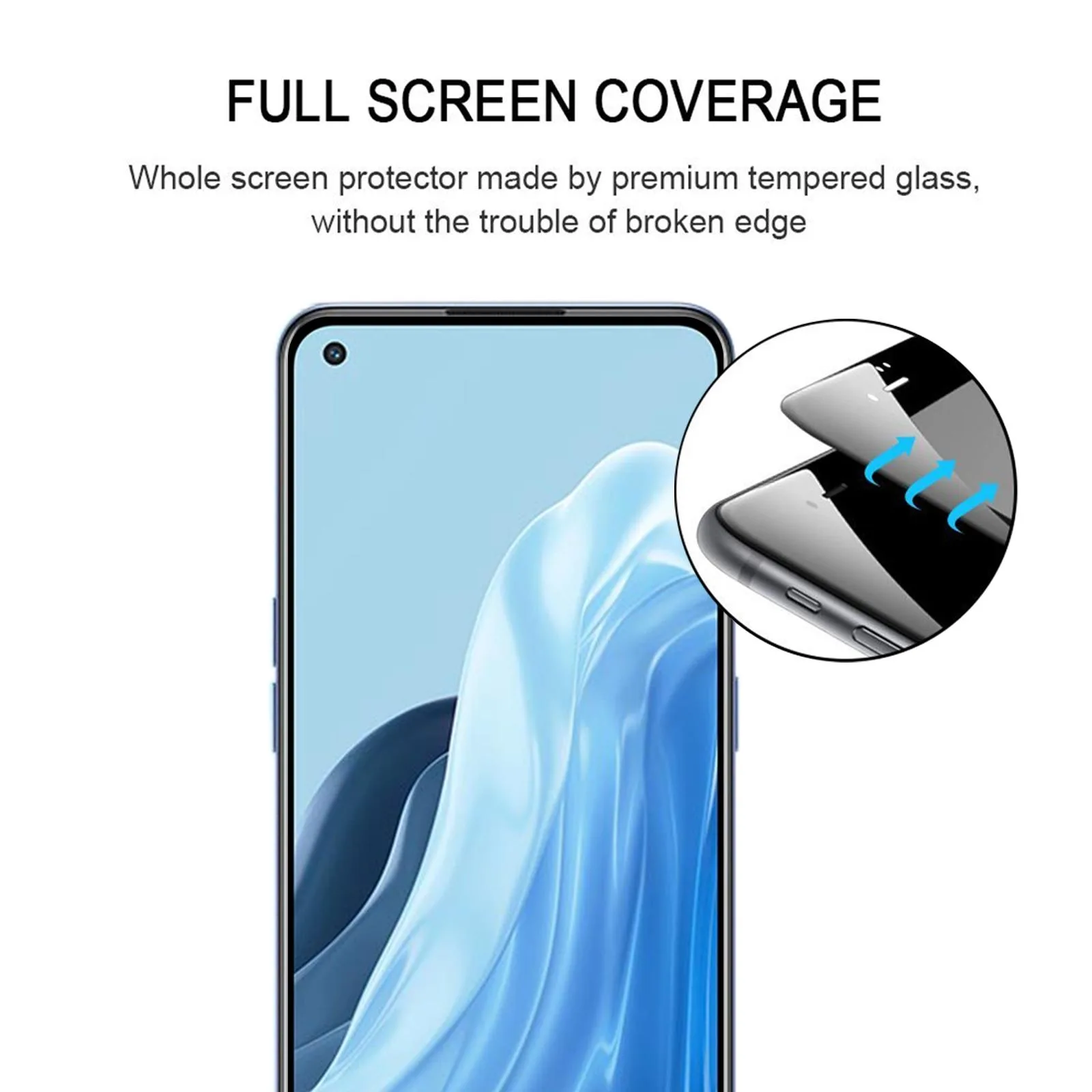 Full Glue Cover Screen Protector Tempered Glass Film For OPPO Reno7 / Reno7 Z 5G / Reno7 5G / Reno7 Lite / Reno8 Lite / F21 Pro 5G / Reno8 4G / F21s Pro 5G