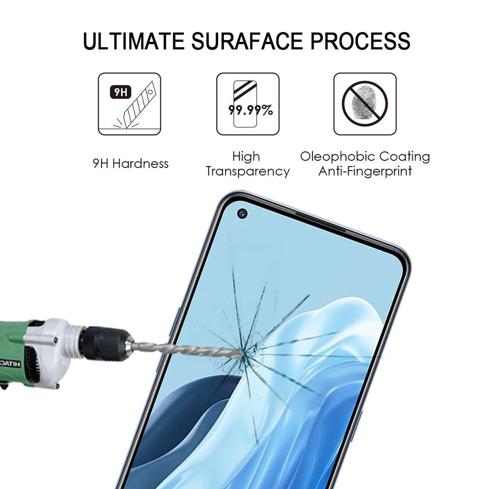 Full Glue Cover Screen Protector Tempered Glass Film For OPPO Reno7 / Reno7 Z 5G / Reno7 5G / Reno7 Lite / Reno8 Lite / F21 Pro 5G / Reno8 4G / F21s Pro 5G