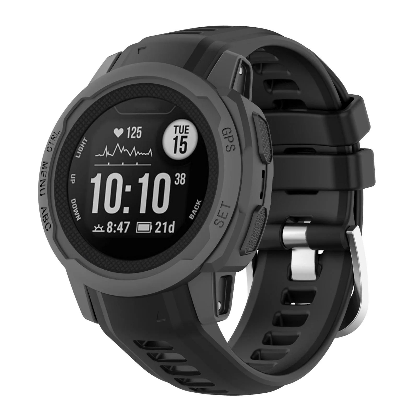 For Garmin Instinct 2S Silicone Watch Band