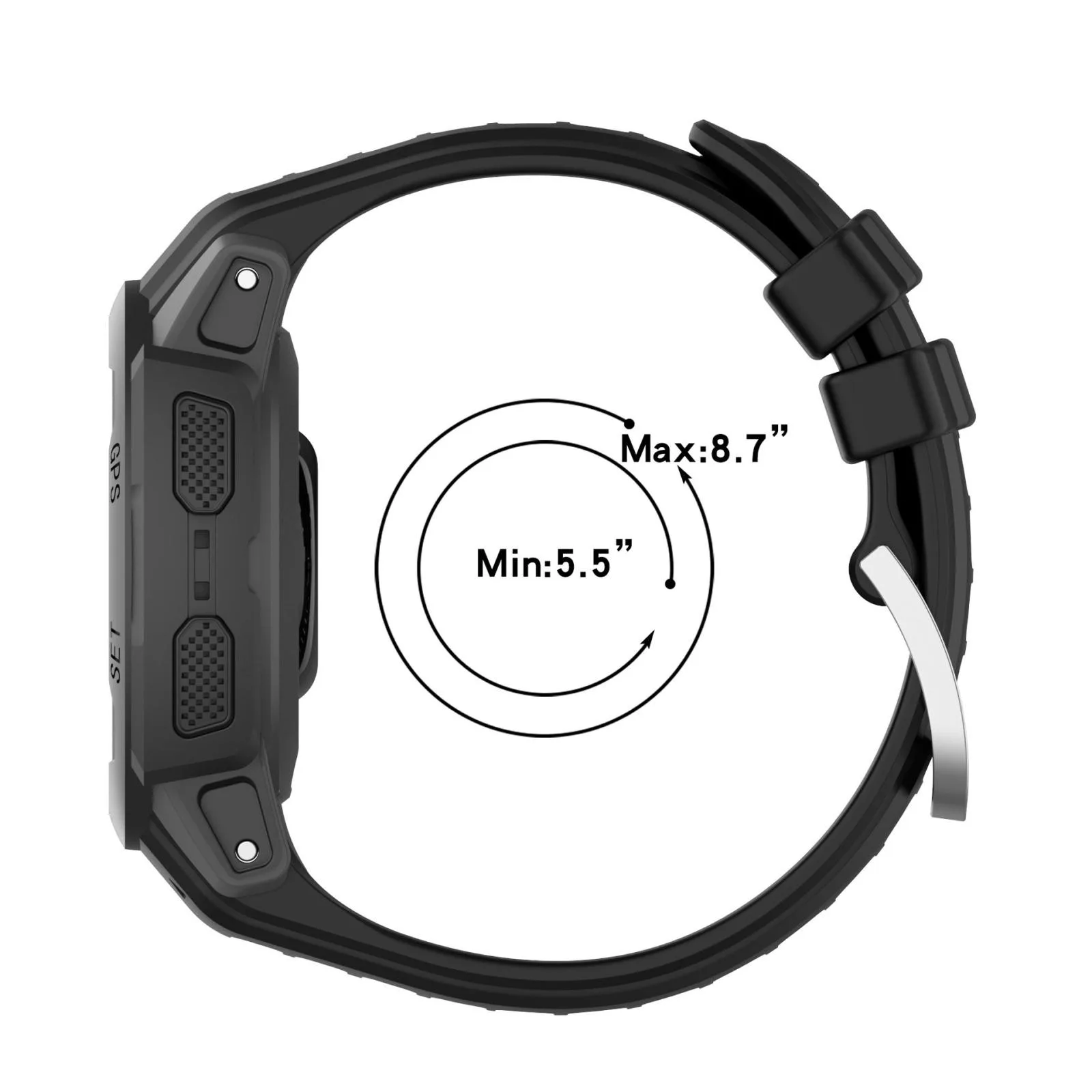 For Garmin Instinct 2S Silicone Watch Band