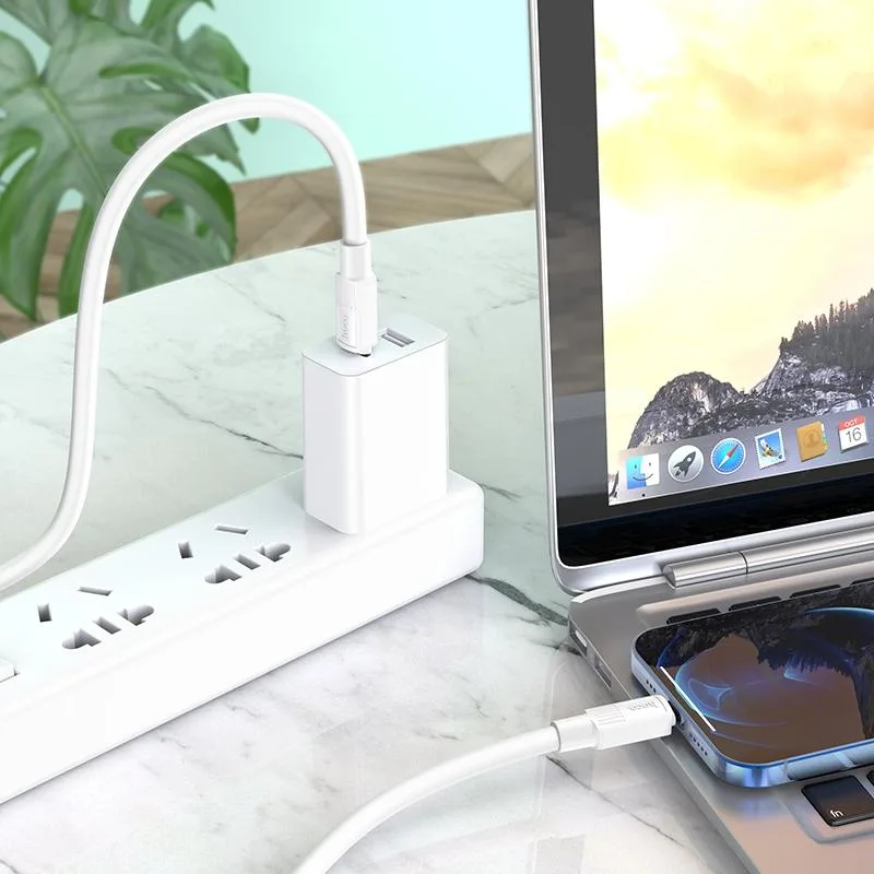 hoco X84 20W USB-C / Type-C to 8 Pin Solid PD Charging Data Cable,Length:1m