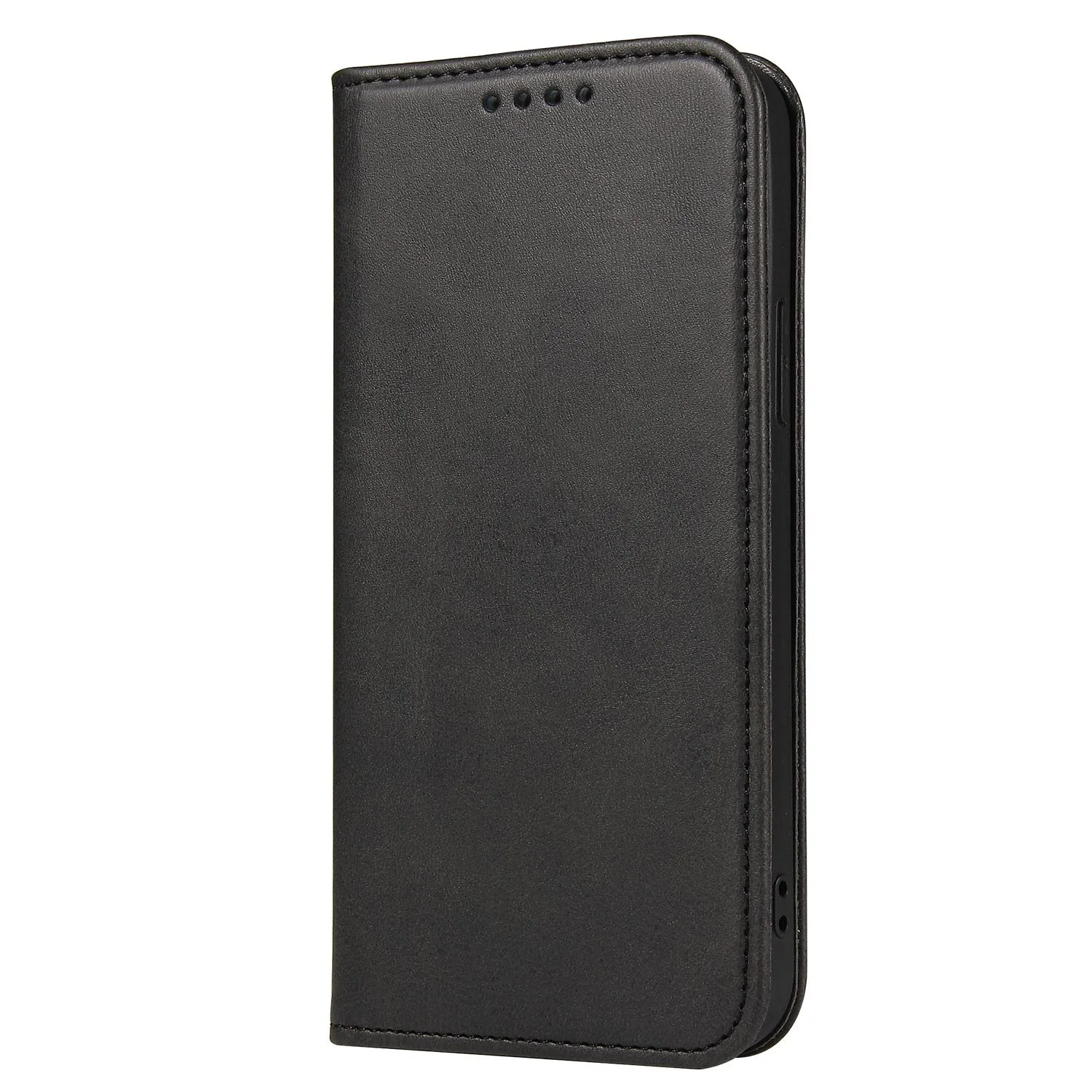 For iPhone 14 Pro Calf Texture Magnetic Flip Leather Phone Case