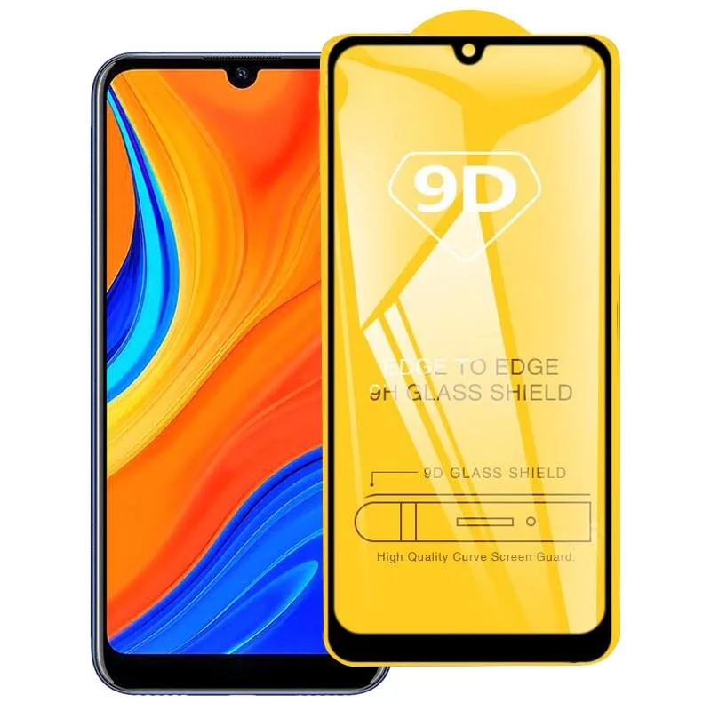 For Huawei Y6s (2019) 9D Full Glue Full Screen Tempered Glass Film