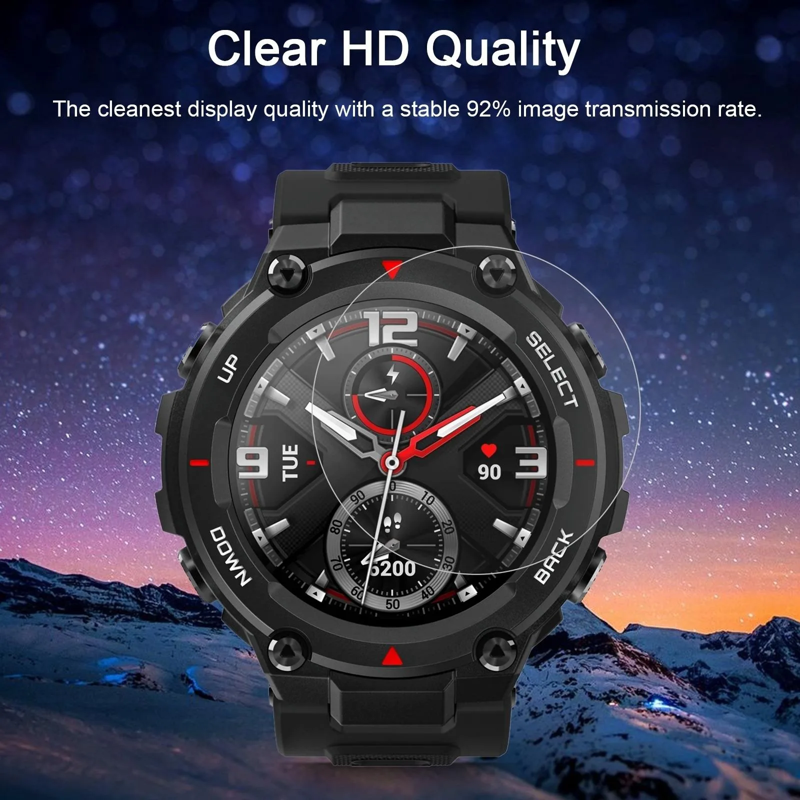 For Amazfit T-Rex 2 0.26mm 2.5D 9H Tempered Glass Film Screen Protector