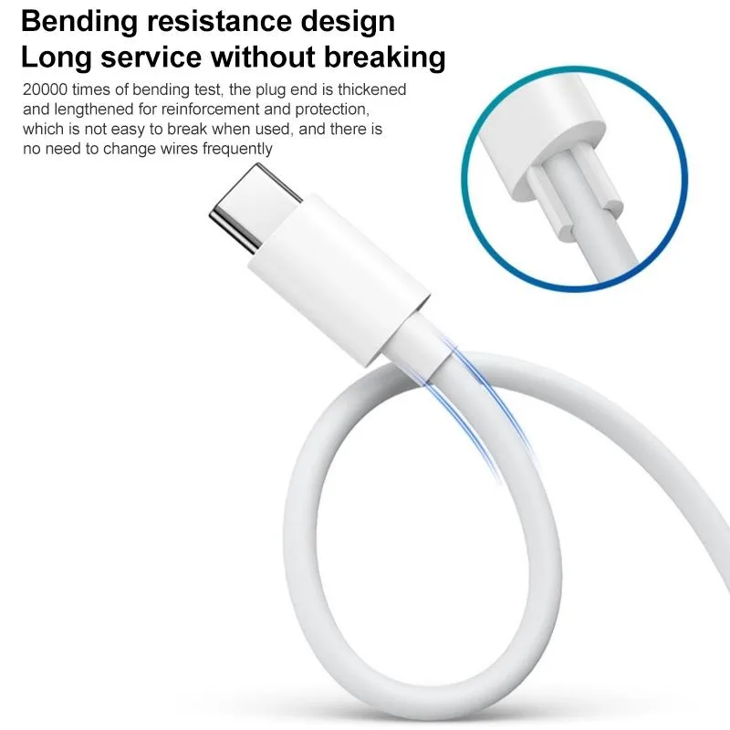 For Huawei MateBook Laptop Fast Charging Cable 65W Dual Type-C Interface Charging Data Cable Length:1m