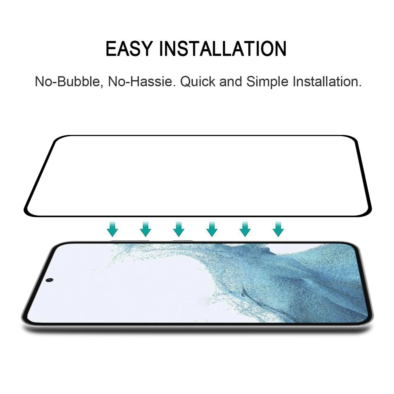 For Samsung Galaxy S23 5G / S22 5G Supports Unlocking Ultra-thin 0.18mm Full Glue Full Cover Screen Protector Tempered Glass Film