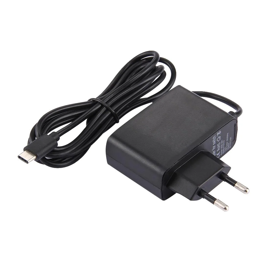 For Nintendo Switch NS Game Console Wall Adapter Charger Charger Adapter Charging Power, DC 5V, Cable Length: 1.5m, EU Plug(Black)