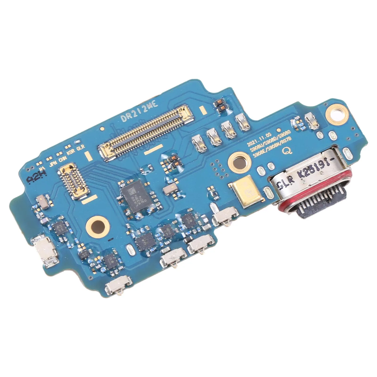 For Samsung Galaxy S22 Ultra 5G SM-S908E Original Charging Port Board