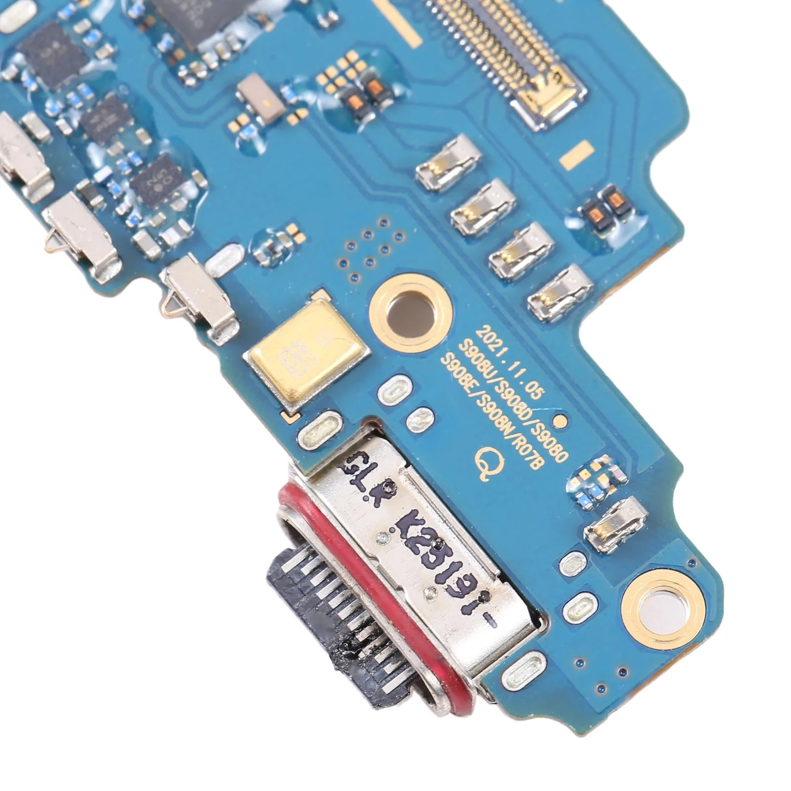 For Samsung Galaxy S22 Ultra 5G SM-S908E Original Charging Port Board
