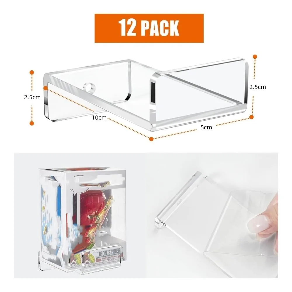 6pcs / Set Acrylic Storage Rack Anime Ornaments Wall Mounted Display Bracket