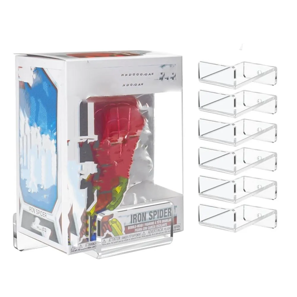 6pcs / Set Acrylic Storage Rack Anime Ornaments Wall Mounted Display Bracket