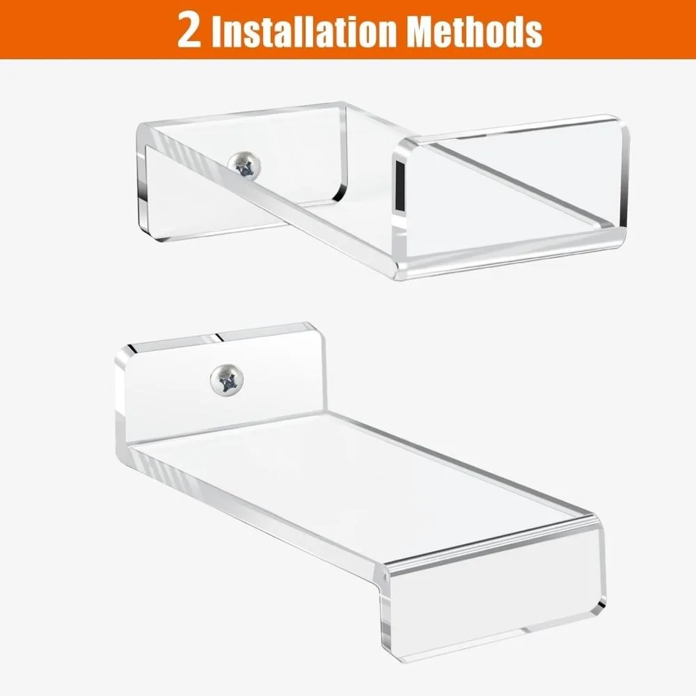 6pcs / Set Acrylic Storage Rack Anime Ornaments Wall Mounted Display Bracket