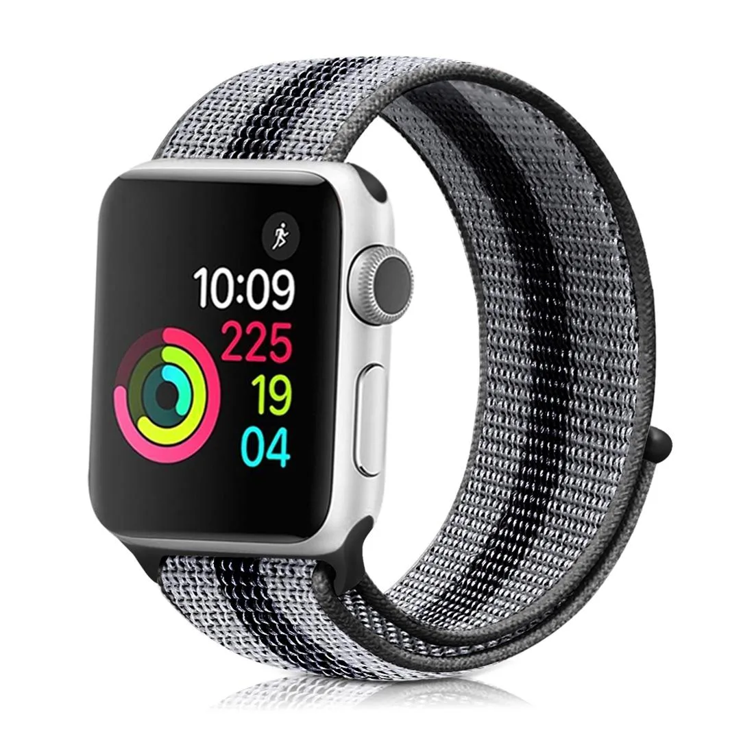 Nylon Loop Watch Band For Apple Watch Ultra 49mm&Watch Ultra 2 49mm / Series 9&8&7 45mm / SE 3&SE 2&6&SE&5&4 44mm / 3&2&1 42mm