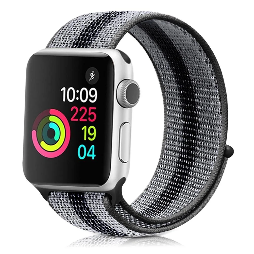 Nylon Loop Watch Band For Apple Watch Ultra 49mm&Watch Ultra 2 49mm / Series 9&8&7 45mm / SE 3&SE 2&6&SE&5&4 44mm / 3&2&1 42mm