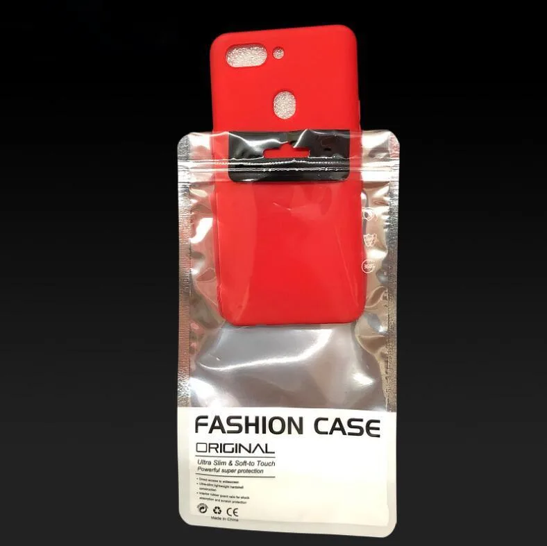 100 PCS Phone Case Packaging Bag Silver Plated Aluminum Self Sealing Bag, Specification:13.5x23cm(For 6-6.2 inch)