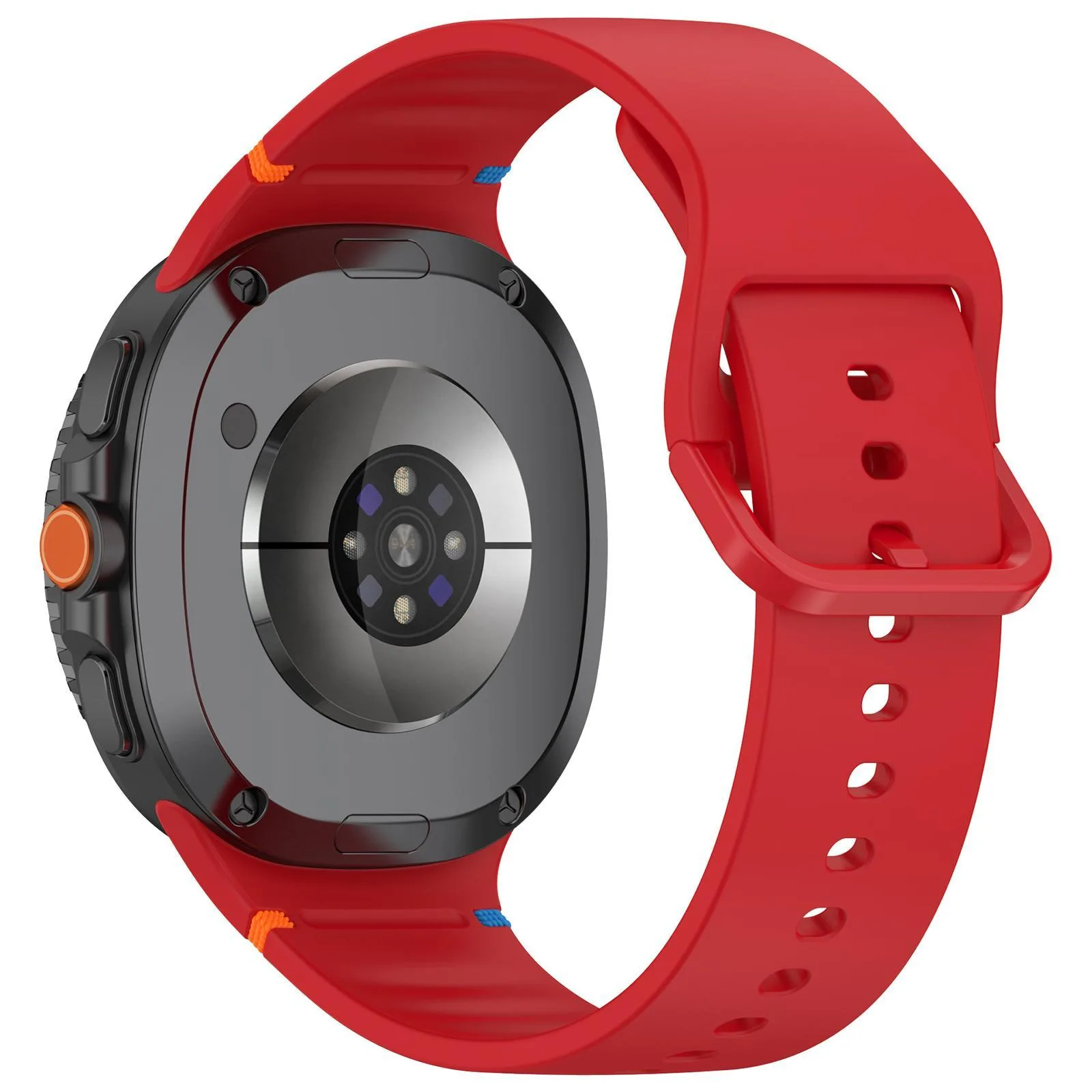 For Galaxy Watch9 / 8 / 8 Classic xDfind Stitched Solid Color Silicone Watch Band, Size:22mm