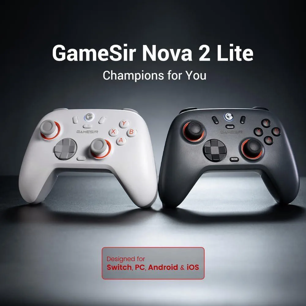 GameSir Nova 2 Lite Tri-Mode Wireless Game Controller for Switch / Steam / PC / iOS / Android