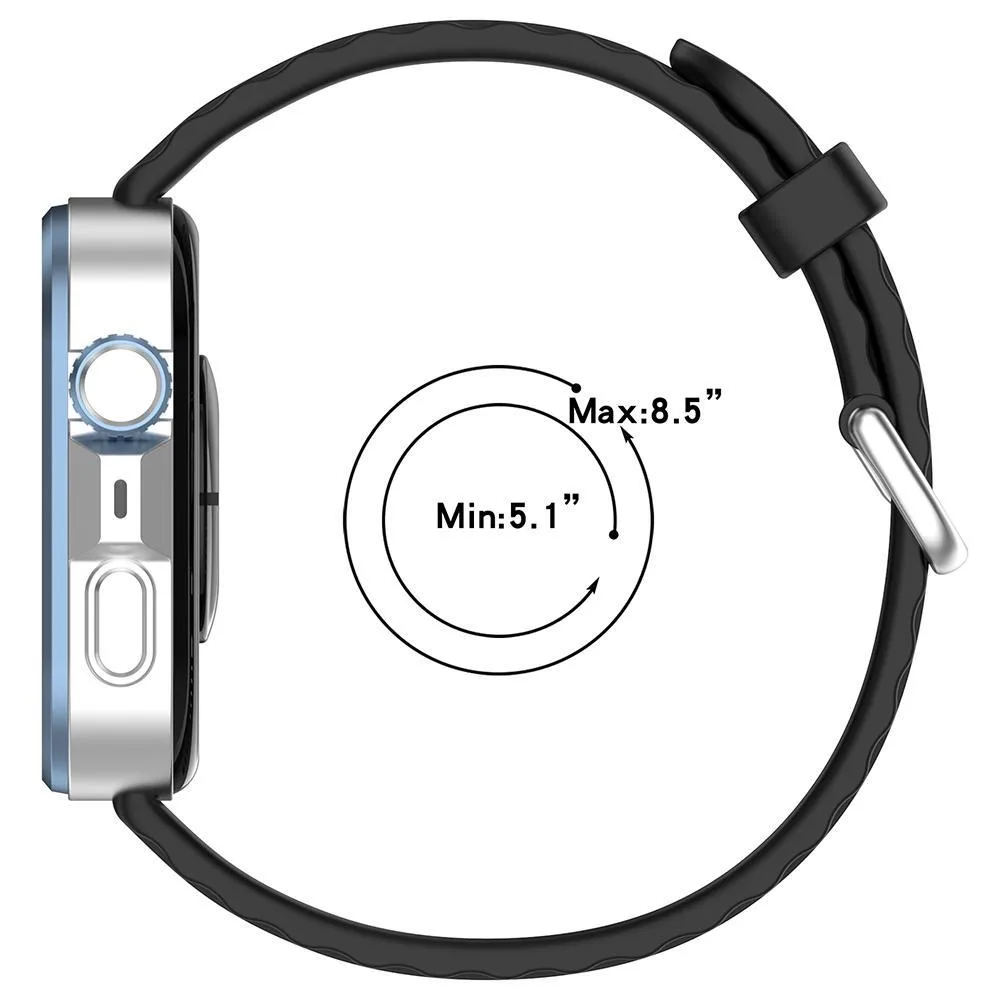 For Huawei Watch Fit4 Pro / Fit4 / Fit3 xDfind Silver Buckle Solid Color Silicone Watch Band