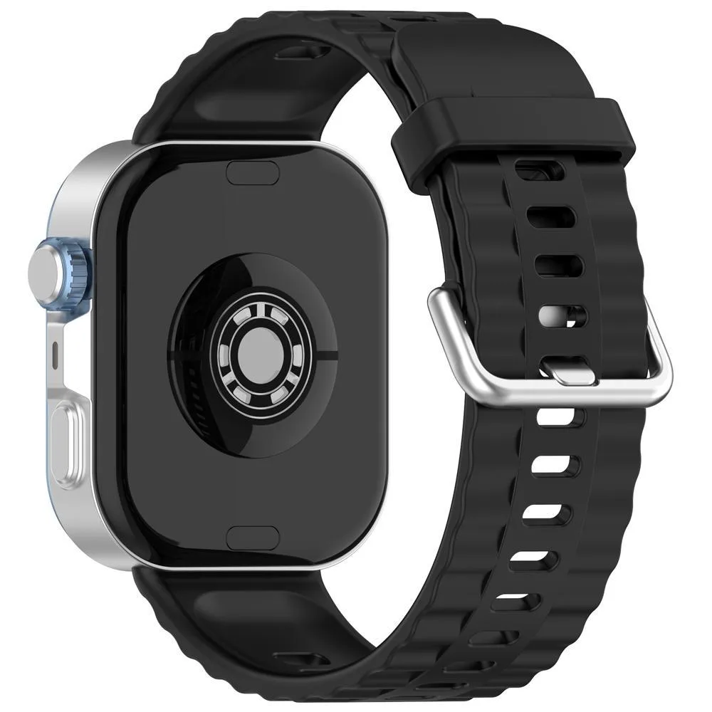 For Huawei Watch Fit4 Pro / Fit4 / Fit3 xDfind Silver Buckle Solid Color Silicone Watch Band