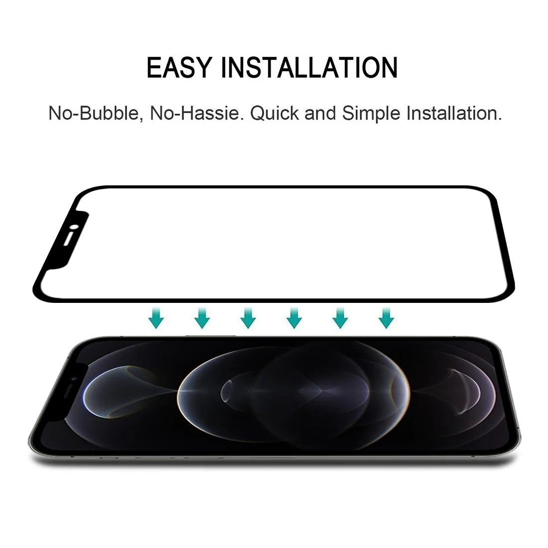 For iPhone 12 / 12 Pro Full Glue Full Screen Tempered Glass Film
