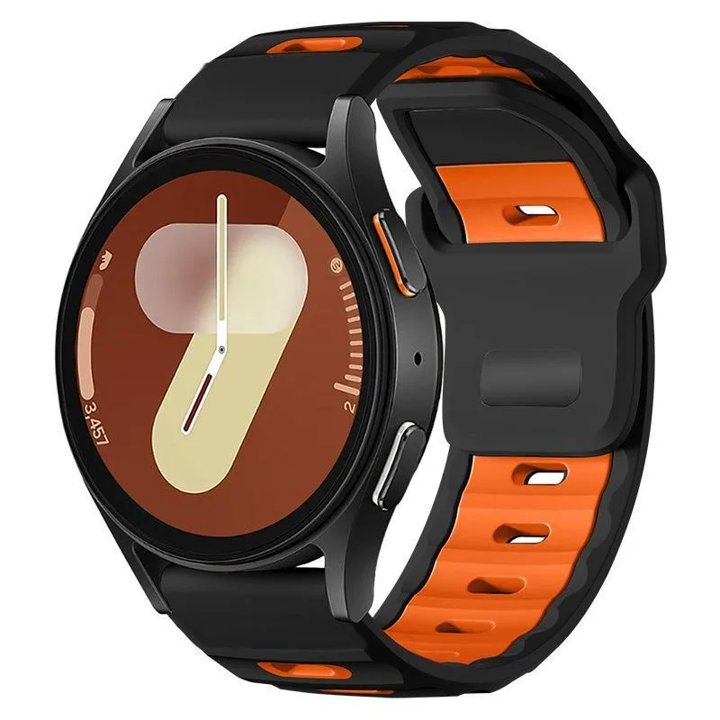 xDfind Flat-head Dual-color Silicone Watch Band