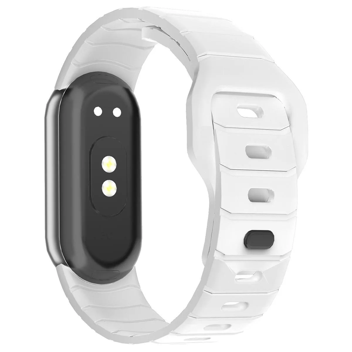For Xiaomi Smart Band 11 / 10 / 9 / 8 xDfind Armor-Style Reverse Buckle Silicone Watch Band