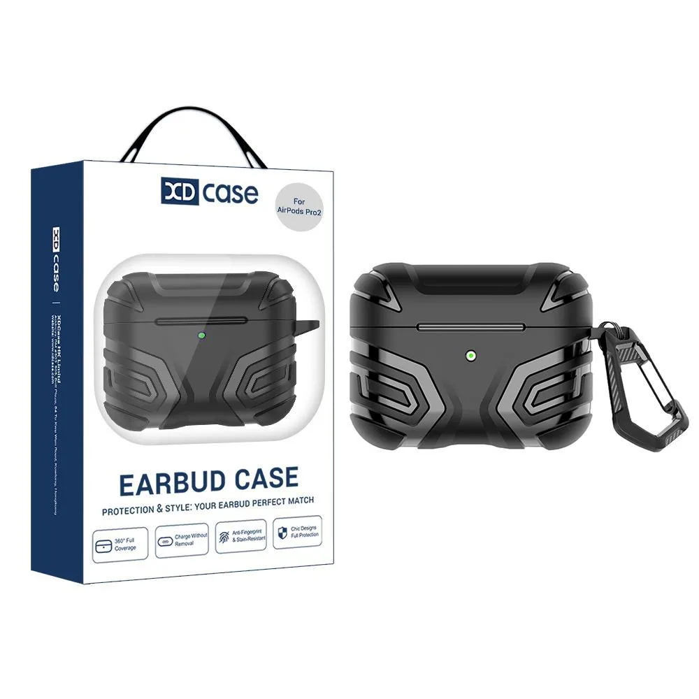 XDcase Dark Pattern TPU Earphone Cover with Carabiner