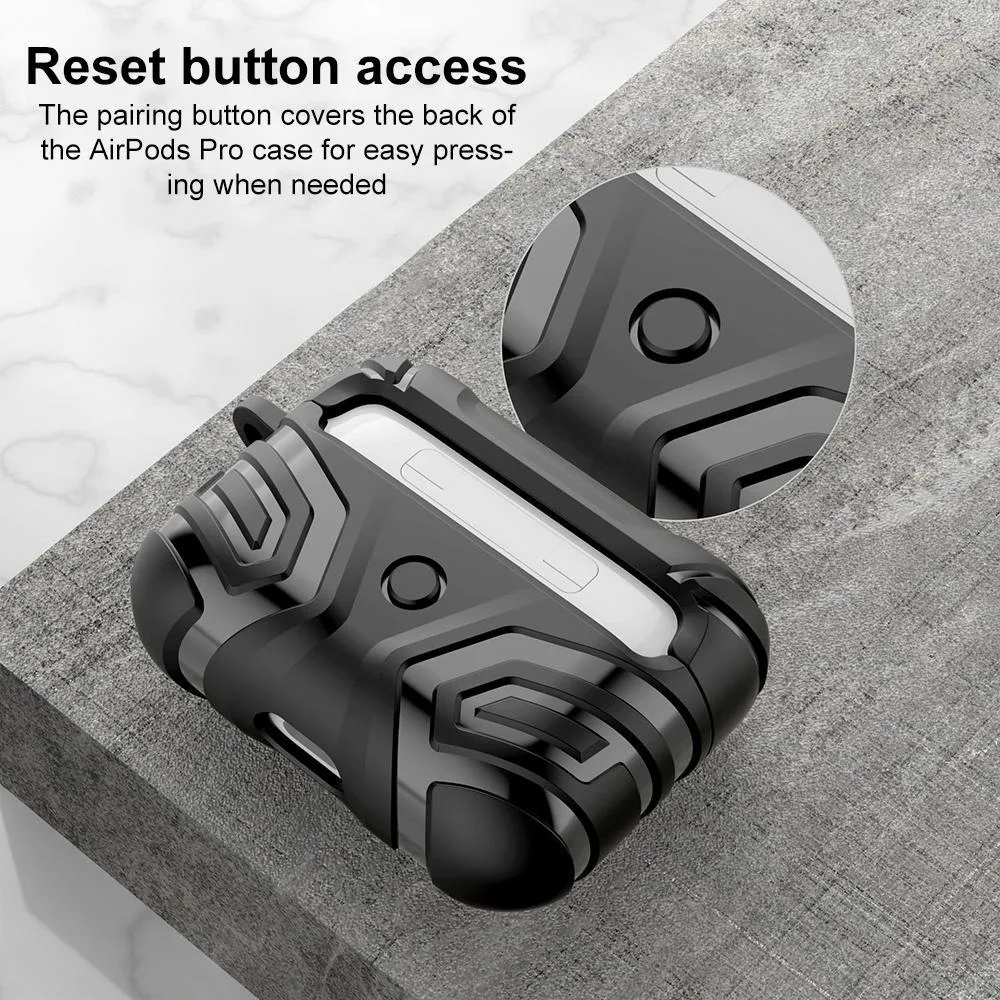 For AirPods Pro 2 XDcase Dark Pattern TPU Earphone Cover with Carabiner