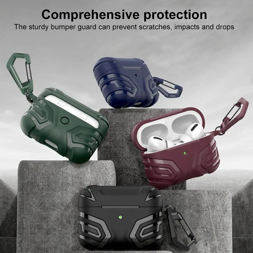 For AirPods Pro 2 XDcase Dark Pattern TPU Earphone Cover with Carabiner