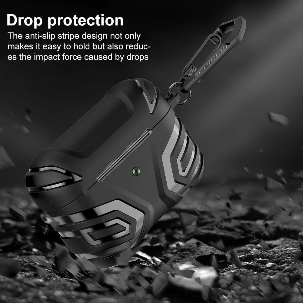 For AirPods Pro 2 XDcase Dark Pattern TPU Earphone Cover with Carabiner