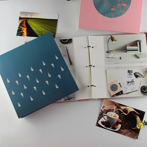 DIY Creativity Insert Type 3R Flushing Iron Ring Family Photo Album