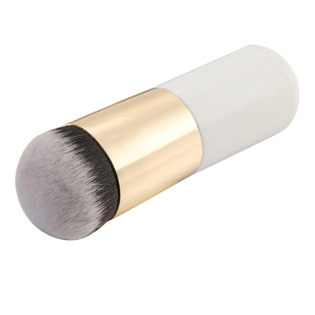 Short Wooden Handle Large Round Head Buffer Foundation Powder Makeup Brushes Plump Round Brush Makeup BB Cream Tools