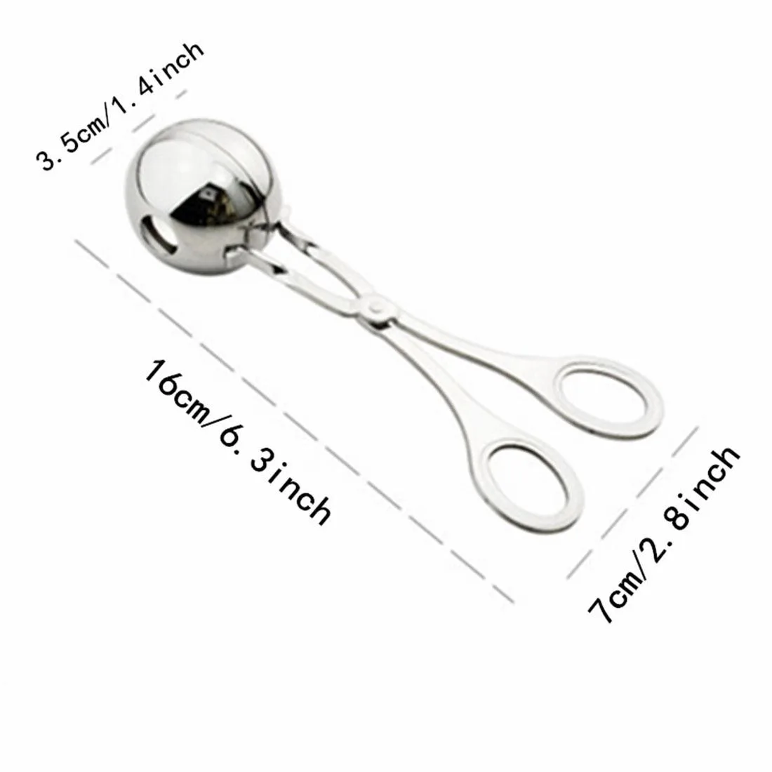 Stainless Steel Meatball Maker Stuffed Meatball Clip DIY Fish Meat Rice Ball Maker