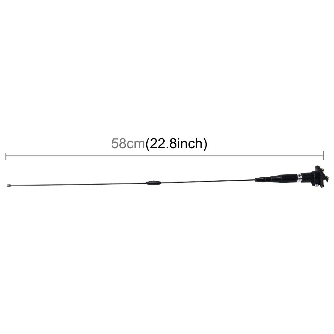 Universal Car Decoration Extensile Aerial Clip Side Car Modified To Remove Static Electricity Aerial, Length: 58cm