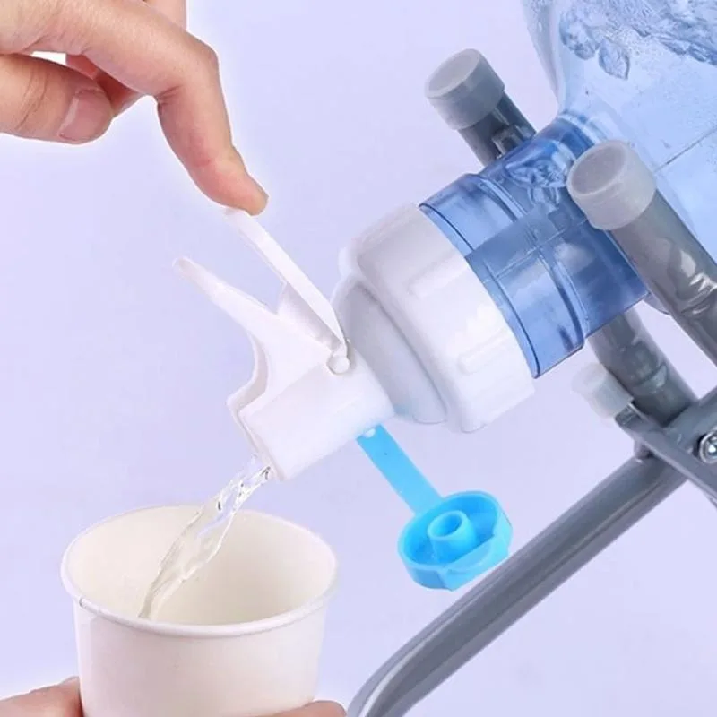 PP Water Bottle Faucet Dispenser Valve for 55mm Crown Top Bottle with Dustproof Cover