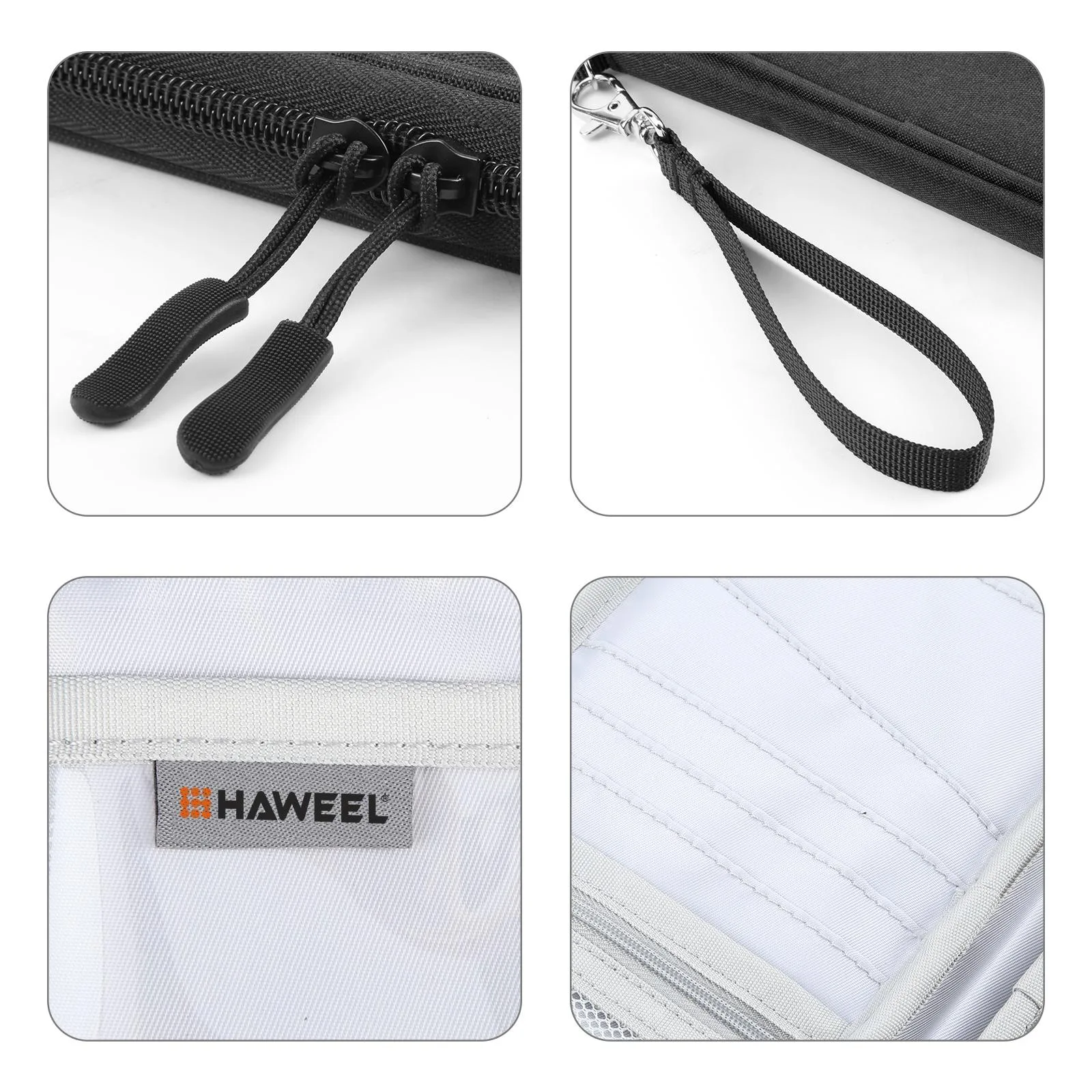 HAWEEL Clutch Bag Passport Wallet Document Organizer Credit Cards Case Bag