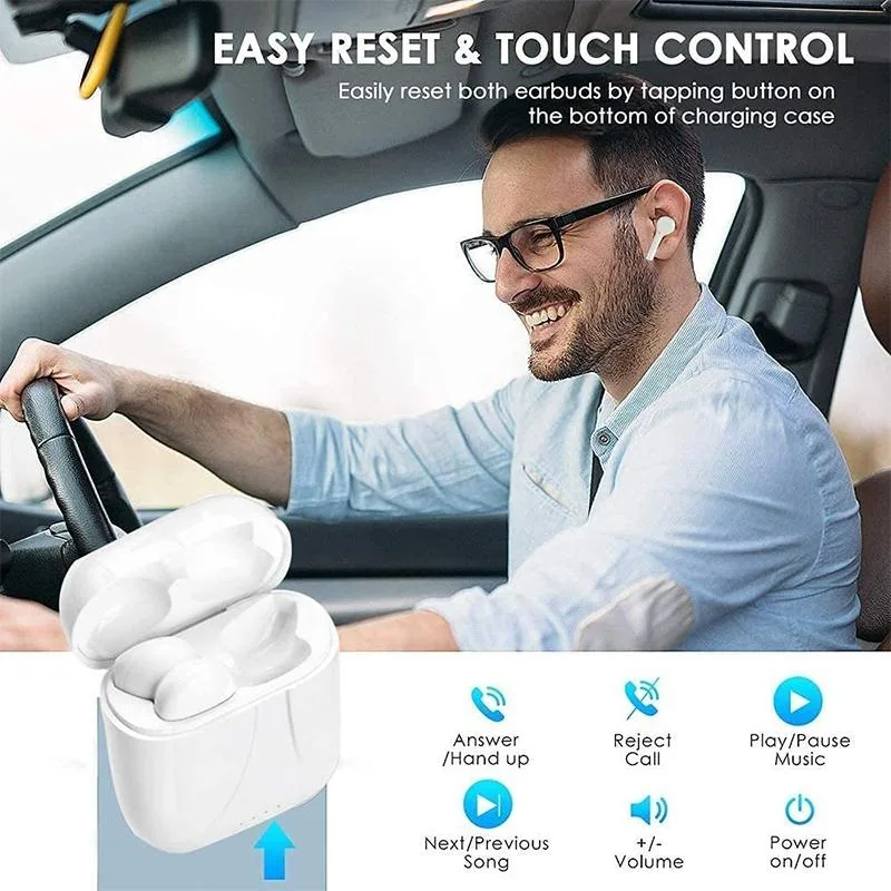 [HK Warehouse] i12 TWS Bluetooth Earphone with Charging Box