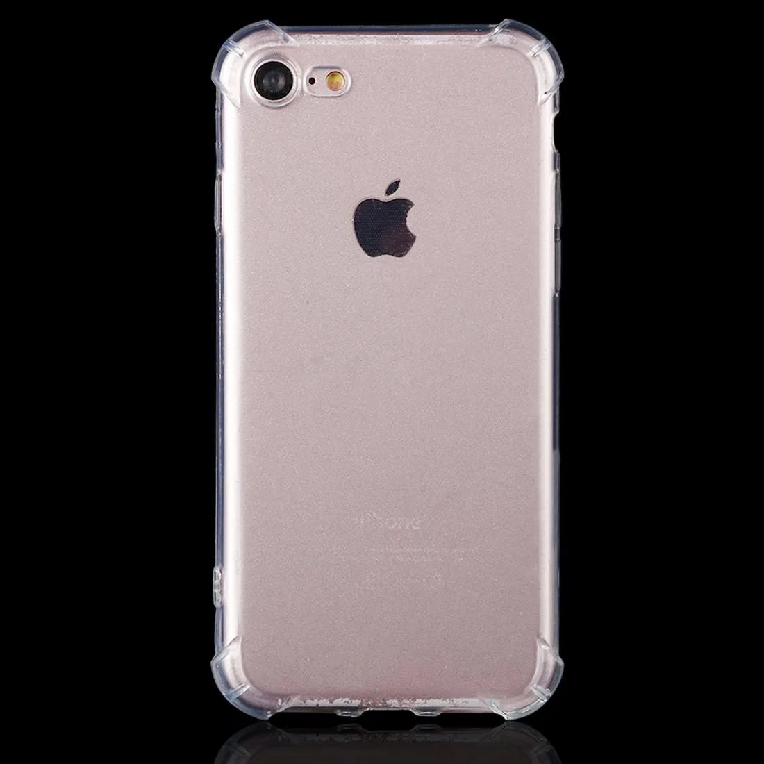 For iPhone 8 & 7 Shock-resistant Cushion TPU Protective Case(Transparent)