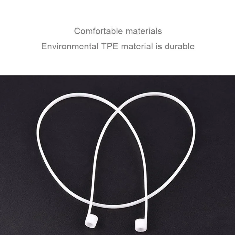 Wireless Bluetooth Earphone Anti-lost Strap Silicone Unisex Headphones Anti-lost Line for Apple AirPods 1/2, Cable Length: 60cm