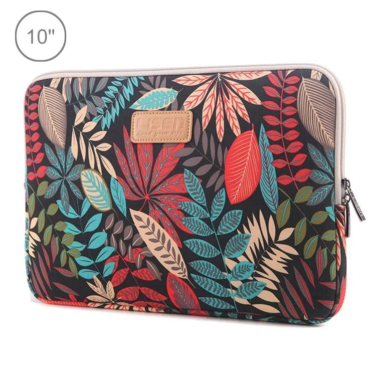Lisen 10 inch Sleeve Case Colorful Leaves Zipper Briefcase Carrying Bag for iPad Air 2, iPad Air, iPad 4, iPad New, Galaxy Tab A 10.1, Lenovo Yoga 10.1 inch, Microsoft Surface Pro 10.6, 10 inch and Below Laptops / Tablets