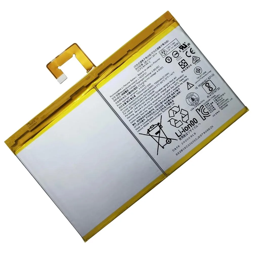 7000mAh L16D2P31 Li-Polymer Battery for Lenovo Tab 4 10/10 REL/10 Plus TB-X304L X304F TB-X704F X704L X504F X504L