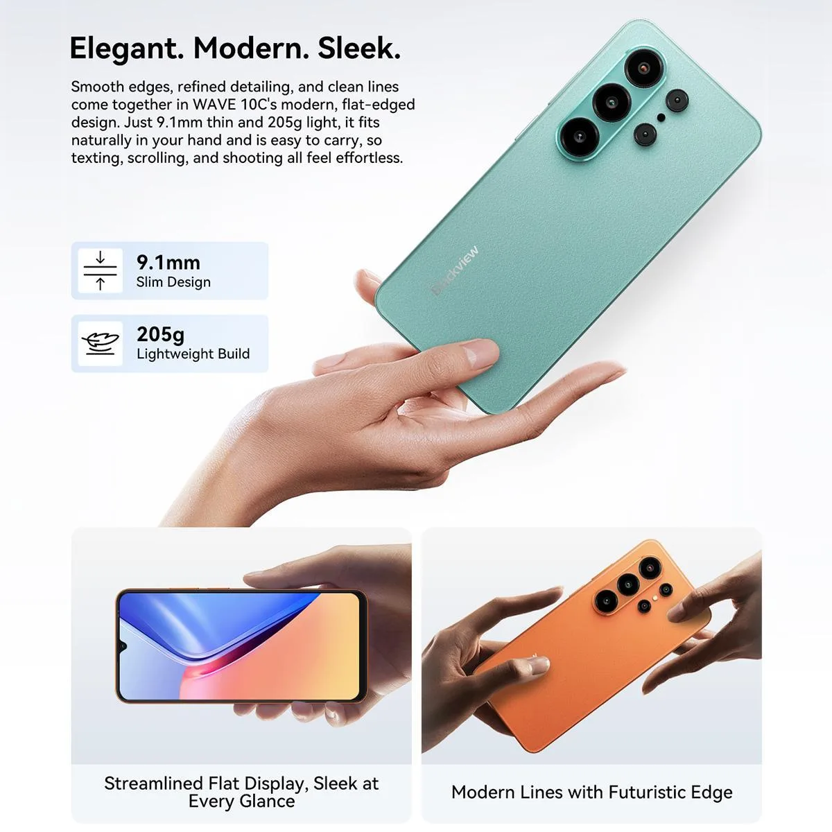 [HK Warehouse] Blackview WAVE 10C, 4GB+32GB, 6.88 inch Android 16 Unisoc UMS312 / T310 Quad Core, Network: 4G, OTG