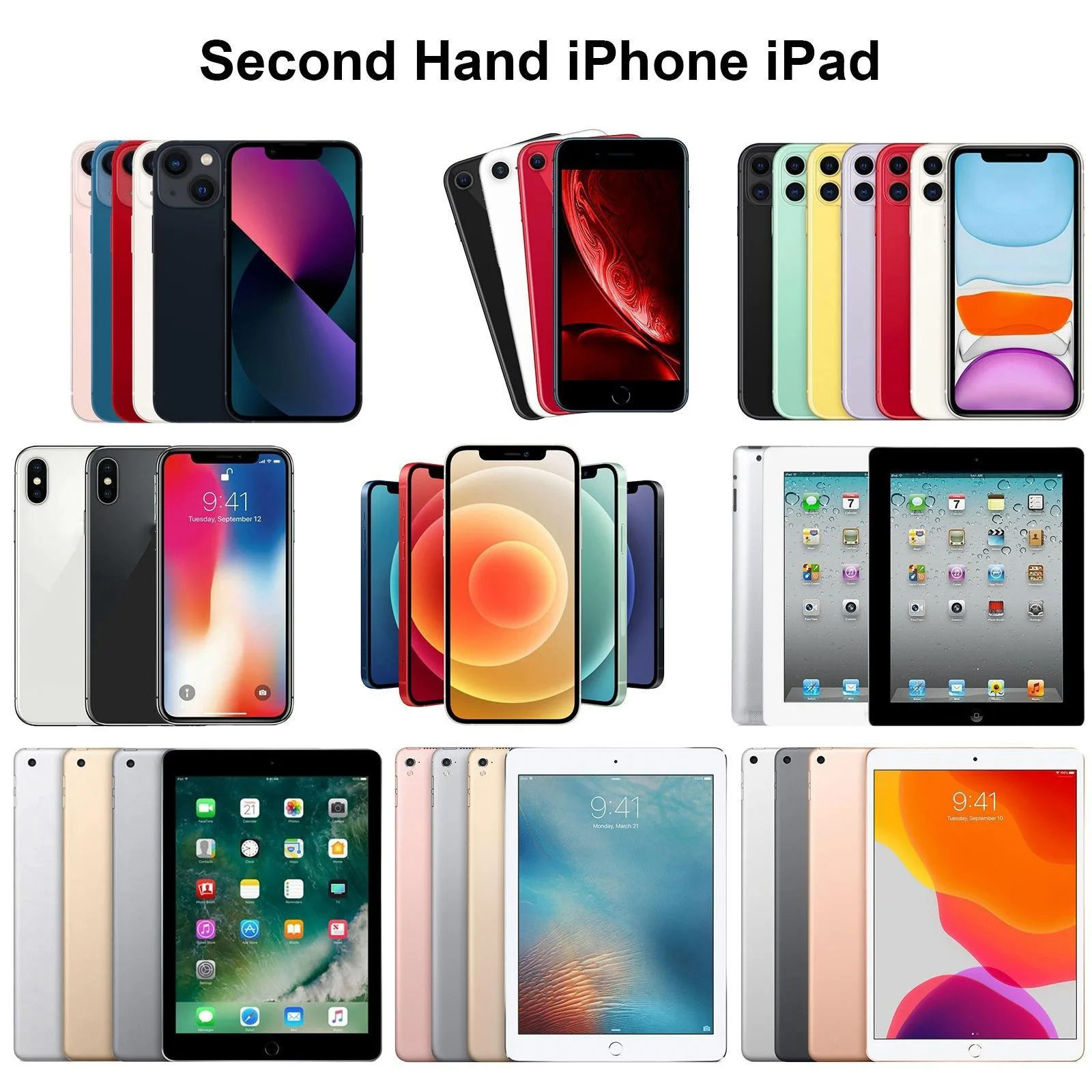 [HK Warehouse] Apple iPhone 13 256GB Unlocked Mix Colors Used A+ Grade