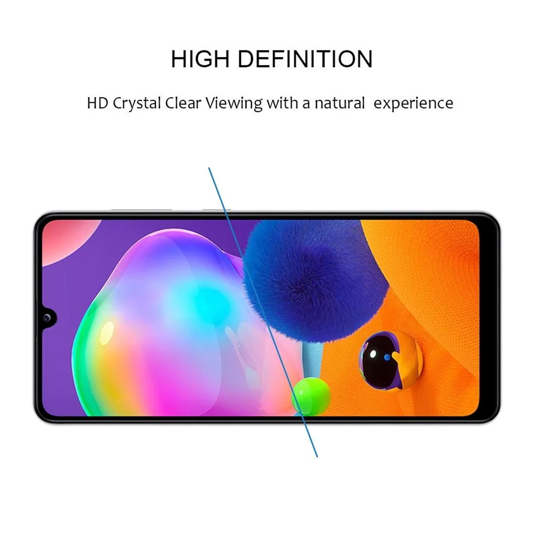 For Samsung Galaxy A32 5G Full Glue Full Screen Tempered Glass Film